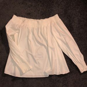 Loft Adjustable Off Shoulder Paper Bag Blouse